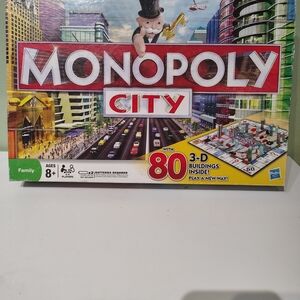 Hasbro Monopoly City Themed Edition Board Game 85% Complete No Electronic